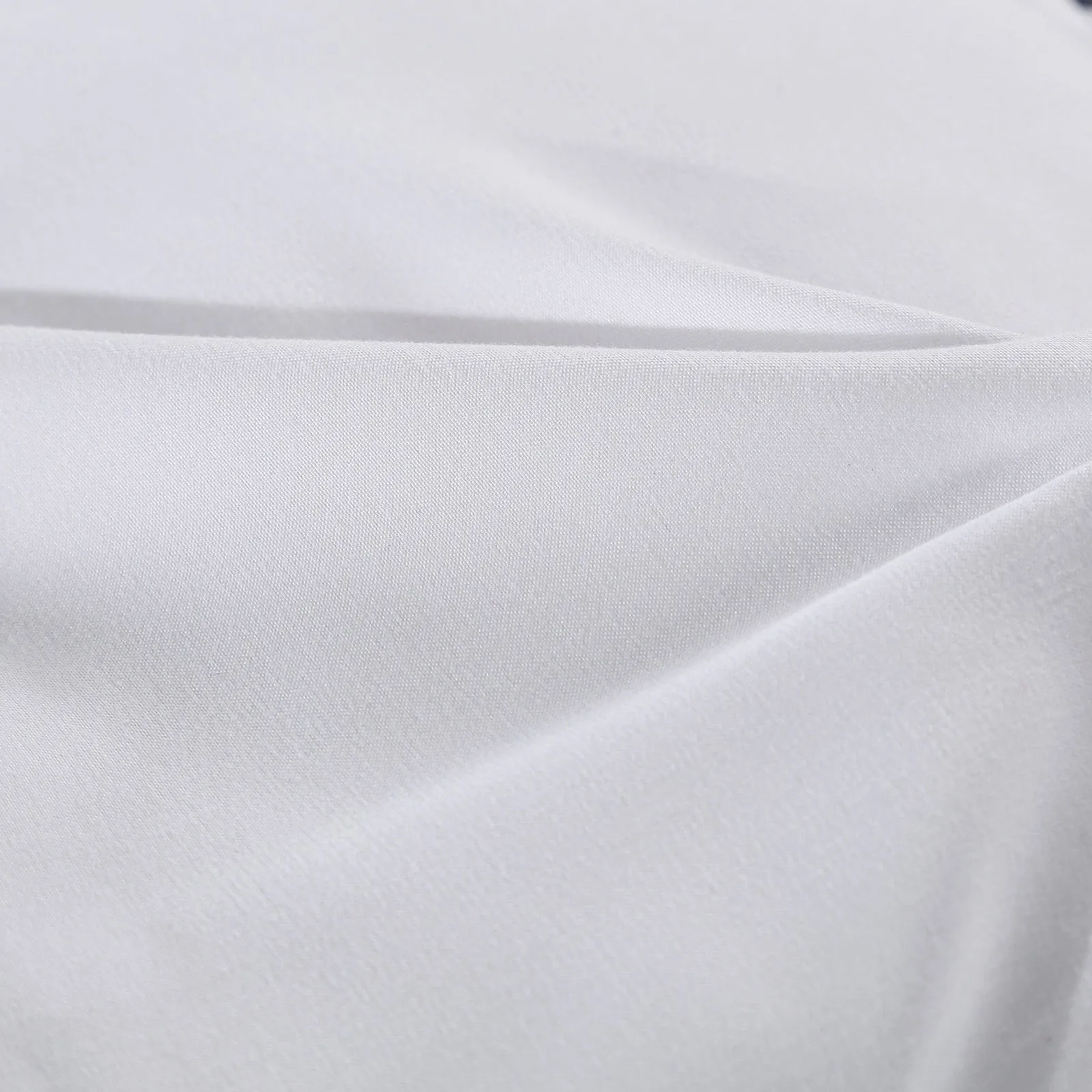1000GSM Luxury Bamboo Fabric Gusset Mattress Pad Topper Cover | Double | White