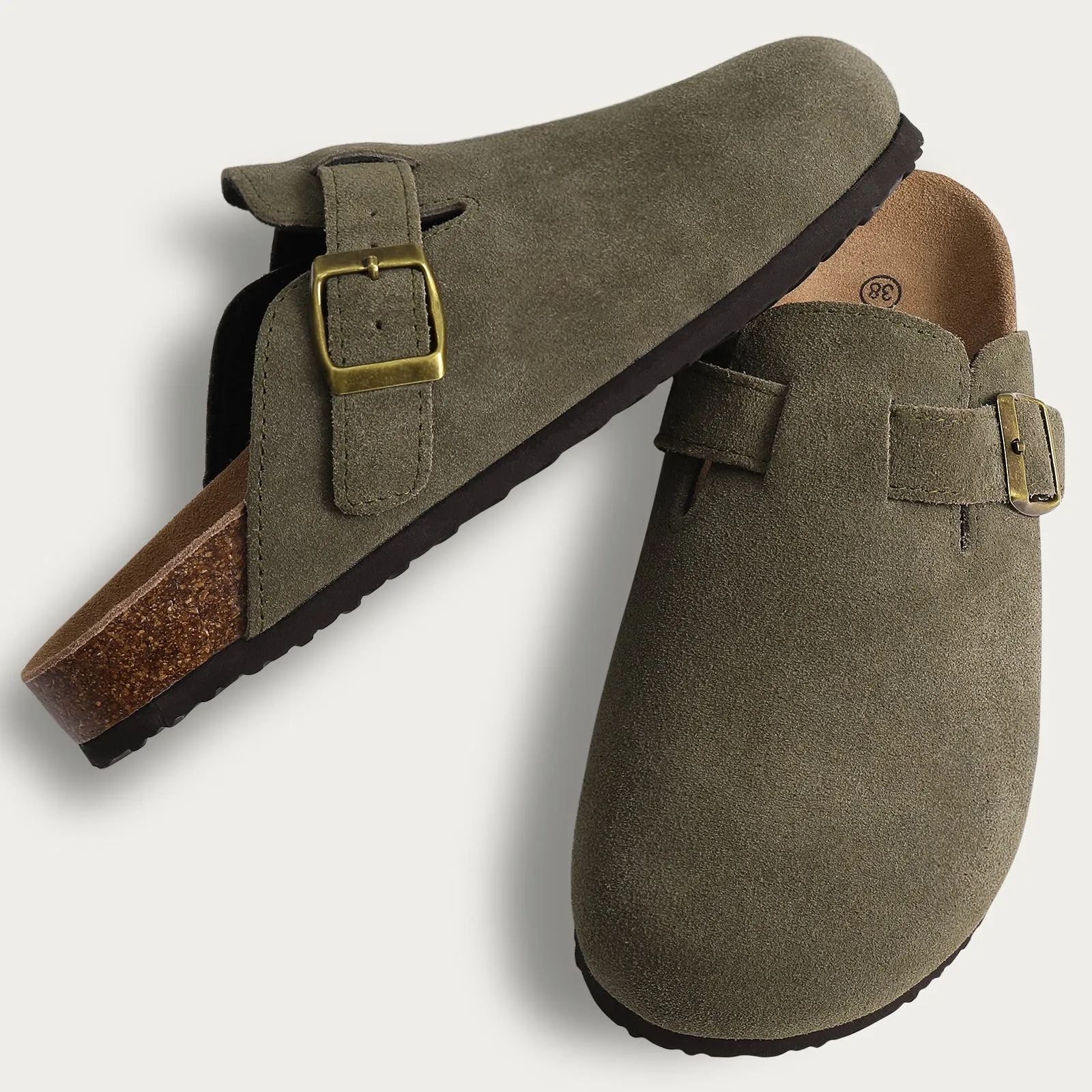 Aurion - Low Classic Suede Clogs