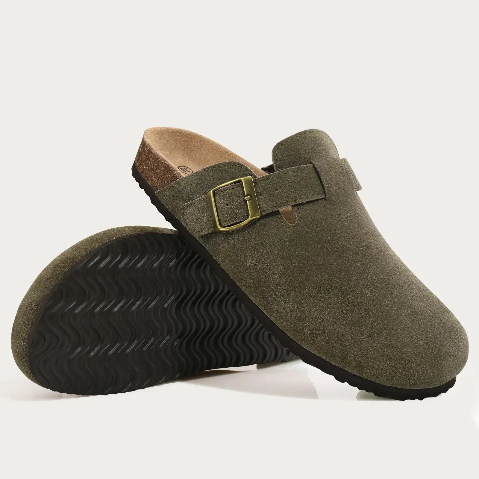 Aurion - Low Classic Suede Clogs