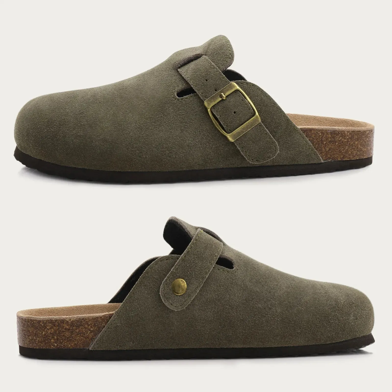 Aurion - Low Classic Suede Clogs
