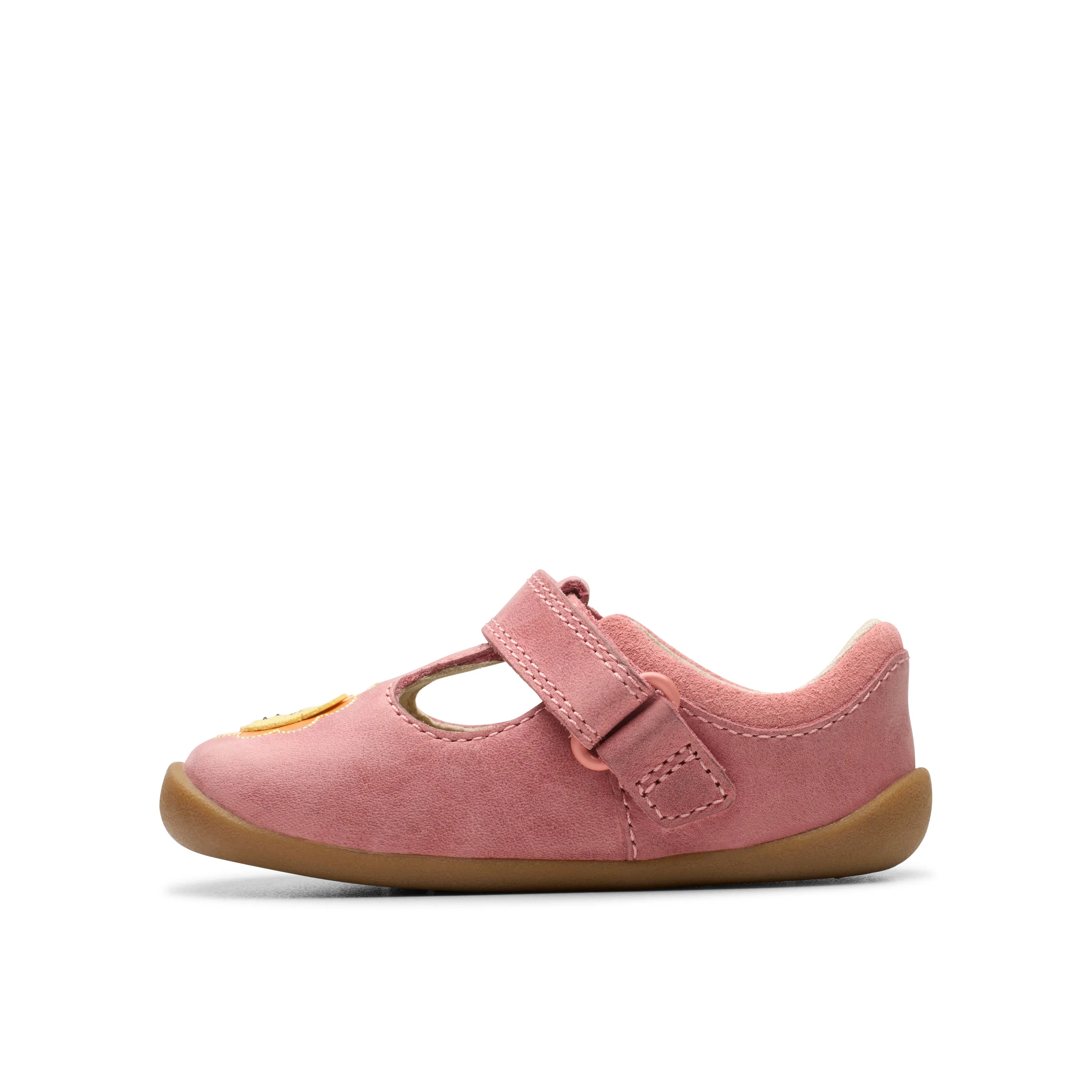 Clarks Roamer Hats T Girls Pink T-Bar Shoe