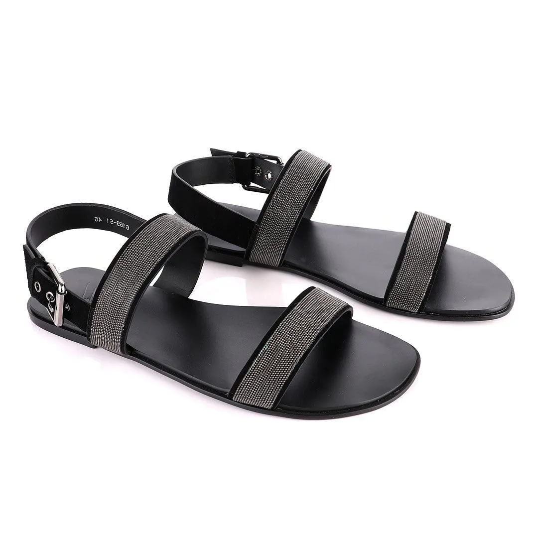 Giuseppe Zanotti Crystal Silver Studded Sandals