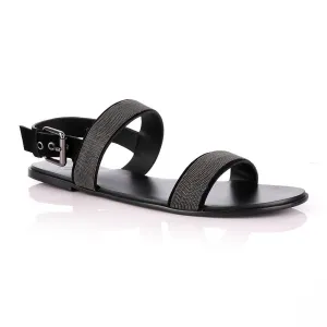 Giuseppe Zanotti Crystal Silver Studded Sandals
