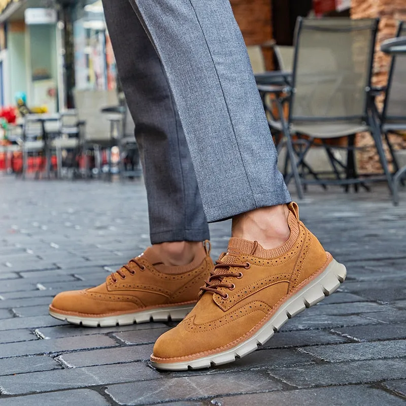 VentioMen's Flexible Leather Casual Shoe