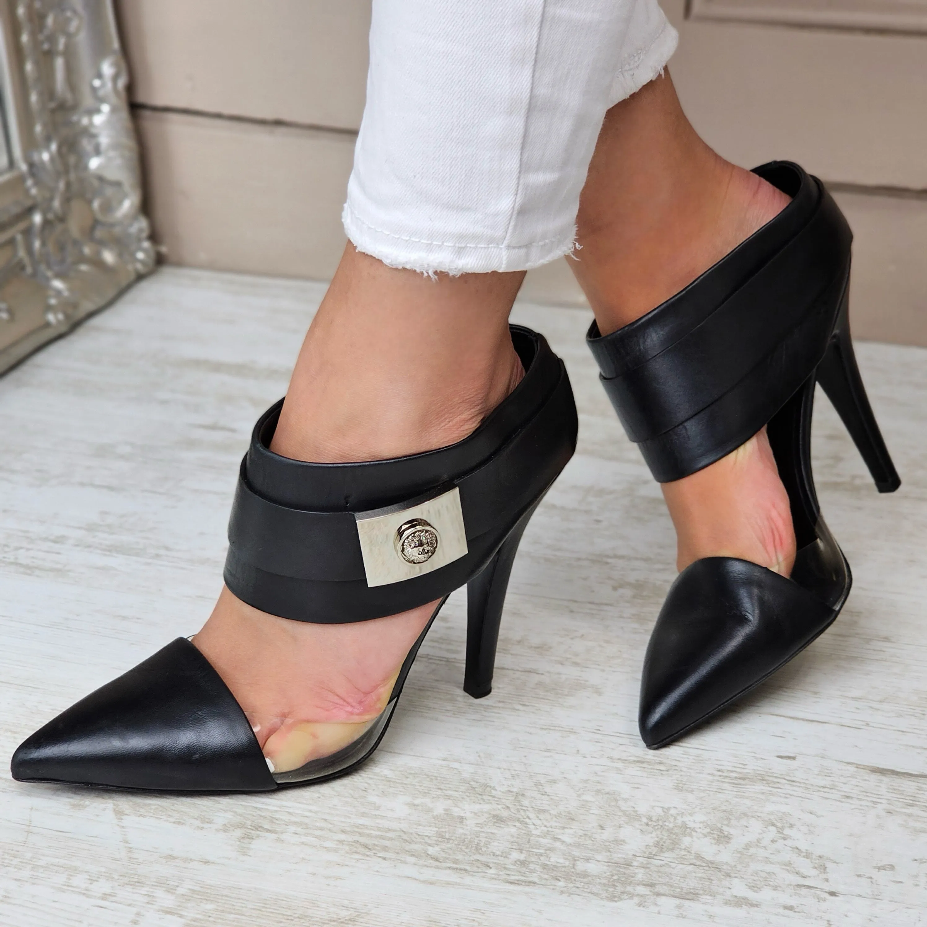 VERSUS VERSACE PVC HEELS EU 38.5/ UK 5.5