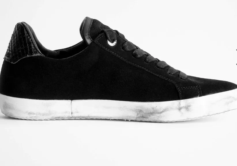 Zadig & Voltaire flash sterling patchwork sneakers